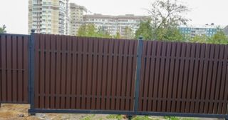 Купить распашные ворота из штакетника Ленинск-Кузнецкий, цена от 2707 руб.