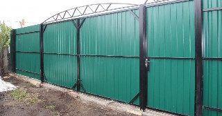 Купить ворота из профнастила Ленинск-Кузнецкий, цена от 4034 руб.