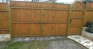Купить распашные ворота деревянные Ленинск-Кузнецкий, цена от 2707 руб.